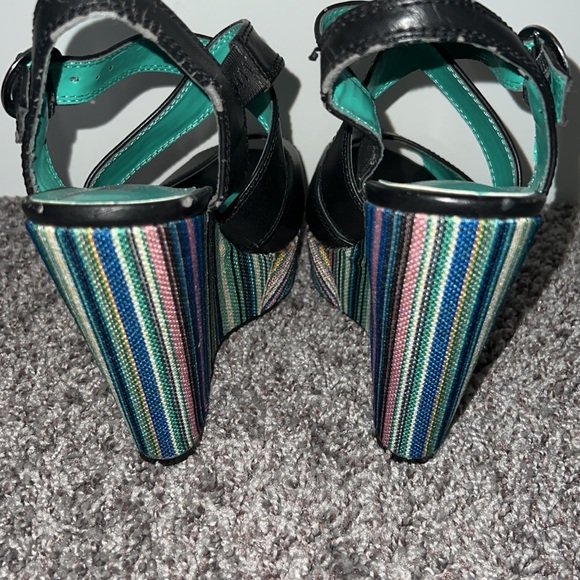 Unlisted Striped Wedge Heels - Picture 3 of 5